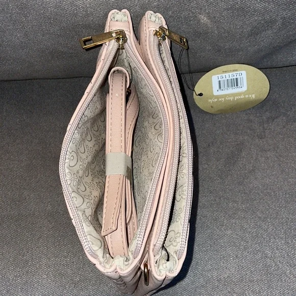 NEW. Tan Leather Wallet and/or crossbody purse. - Picture 4 of 5